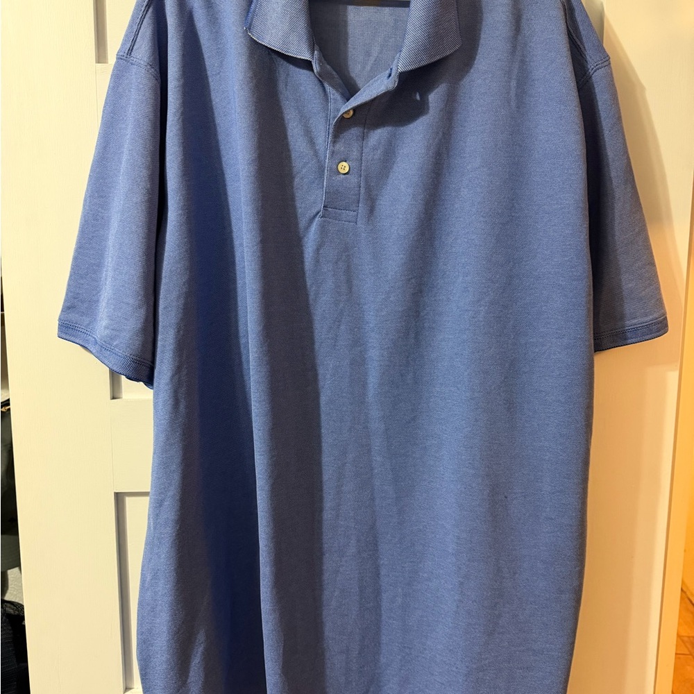 Bright Blue Big and Tall Men’s Polo Shirt